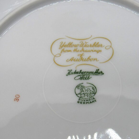 Hutschenreuther AUDUBON Bird Decorative PLATES Set of 4 Bavaria Germany 8 Inches - Picture 6 of 11